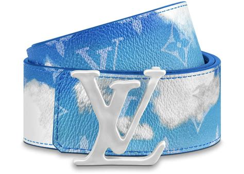 lv shape 40mm reversible clouds|Louis Vuitton Reversible Belt Clouds .